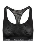 Unlined Bralette Lingerie Bras & Tops Soft Bras Tank Top Bras Black Calvin Klein