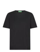 Short Sleeves T-Shirt Tops T-shirts & Tops Short-sleeved Black United Colors Of Benetton