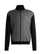 Tracksuit Jacket Tops Sweatshirts & Hoodies Sweatshirts Black BOSS