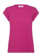 Cc Heart T-Shirt Tops T-shirts & Tops Short-sleeved Pink Coster Copenhagen