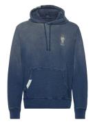 Polo Bear Indigo French Terry Hoodie Tops Sweatshirts & Hoodies Hoodies Navy Polo Ralph Lauren