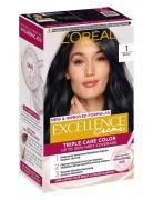 L'oréal Paris Excellence Color Cream Kit 1 Black Beauty Women Hair Care Color Treatments Nude L'Oréal Paris