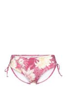 Botanical Leaf Midi Swimwear Bikinis Bikini Bottoms Side-tie Bikinis Pink Triumph