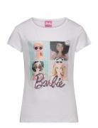 Tshirt Tops T-Kortærmet Skjorte White Barbie
