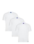 Blue3_Naolo Tops T-Kortærmet Skjorte White HUGO BLUE