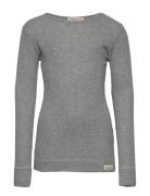 Plain Tee Ls Tops T-shirts Long-sleeved T-Skjorte Grey MarMar Copenhagen