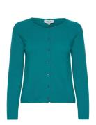 Rwlaica Ls O-Neck Raglan Cardigan Tops Knitwear Cardigans Blue Rosemunde