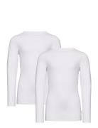 Basic 35 -T-Shirt Ls  Tops T-shirts Long-sleeved T-Skjorte White Minymo