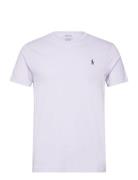 Custom Slim Fit Jersey Crewneck T-Shirt Designers T-Kortærmet Skjorte Purple Polo Ralph Lauren