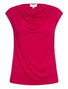 Rwbiarritz Sl Waterfall T-Shirt Tops T-shirts & Tops Sleeveless Pink Rosemunde