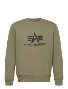 Basic Sweater Designers Sweatshirts & Hoodies Sweatshirts Green Alpha Industries