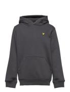 Classic Oth Hoody Fleece Tops Sweatshirts & Hoodies Hoodies Black Lyle & Scott Junior