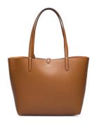 Faux-Leather Reversible Tote Bag Shopper Taske Brown Lauren Ralph Lauren