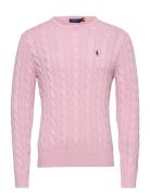 5/1 Roving Cotton-Lsl-Plo Designers Knitwear Round Necks Pink Polo Ralph Lauren