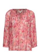 Erdonaepw Bl Tops Blouses Long-sleeved Pink Part Two