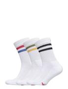 Tennis Crew Socks 3-Pack Sport Socks Regular Socks White Danish Endurance