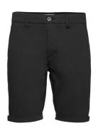 Chuck Regular Chino Poplin Shorts - Bottoms Shorts Chinos Shorts Black Knowledge Cotton Apparel