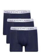 Stretch Cotton Boxer Brief 3-Pack Boxershorts Navy Polo Ralph Lauren Underwear