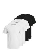 Jjeorganic Basic Tee Ss O-Ne 5Pk Mp Noos Tops T-Kortærmet Skjorte Black Jack & J S