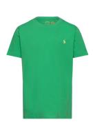 Cotton Jersey Crewneck Tee Tops T-Kortærmet Skjorte Green Ralph Lauren Kids
