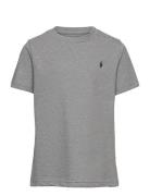 Cotton Jersey Crewneck Tee Tops T-Kortærmet Skjorte Grey Ralph Lauren Kids