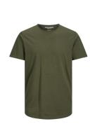 Jjebasher Tee O-Neck Ss Noos Tops T-Kortærmet Skjorte Khaki Green Jack & J S