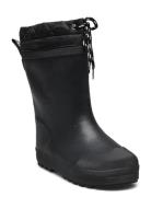 Rainboots With Woollining Shoes Rubberboots High Rubberboots Black ANGULUS