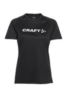 Core Essence Logo Tee W Sport T-shirts & Tops Short-sleeved Black Craft