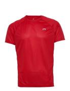 Men Core Running T-Shirt S/S Sport T-Kortærmet Skjorte Red Newline
