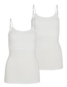 Visurface Strap Top New 2-Pack Tops T-shirts & Tops Sleeveless White Vila