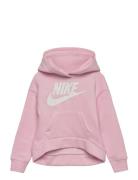 Nike Club Fleece High-Low Pullover Hoodie Sport Sweatshirts & Hoodies Hoodies Pink Nike