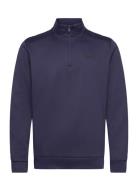 Ua Armour Fleece 1/4 Zip Sport Sweatshirts & Hoodies Fleeces & Midlayers Navy Under Armour