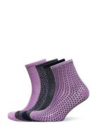 Dina Solid +Dot Sock 4 Pack Lingerie Socks Footies-ankle Socks Multi/patterned Becksöndergaard
