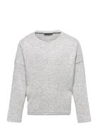 Nkfvicti Ls Knit L Noos Tops T-shirts Long-sleeved T-Skjorte Grey Name It