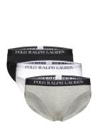 Low-Rise-Brief 3-Pack Underbukser Y-front Briefs Grey Polo Ralph Lauren Underwear