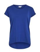 Vidreamers New Pure T-Shirt-Noos Tops T-shirts & Tops Short-sleeved Blue Vila