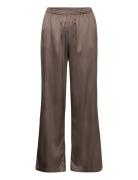 Trousers Bottoms Trousers Wide Leg Brown Rosemunde