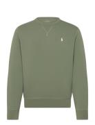 Marled Double-Knit Sweatshirt Tops Sweatshirts & Hoodies Sweatshirts Green Polo Ralph Lauren