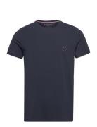 Core Stretch Slim C-Neck Tee Tops T-Kortærmet Skjorte Navy Tommy Hilfiger