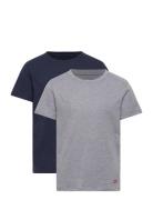 Levi's® Short Sleeve Crewneck T-Shirt 2-Pack Tops T-Kortærmet Skjorte Multi/patterned Levi's