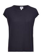 Vmava Plain Ss Top Ga Jrs Noos Tops T-shirts & Tops Short-sleeved Navy Vero Moda