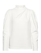 Slffenja Ls T-Neck Top B Noos Tops Blouses Long-sleeved White Selected Femme