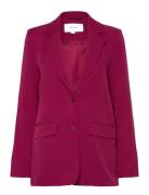 Vikamma Loose Blazer - Noos Blazers Single Breasted Blazers Burgundy Vila