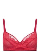 Midnight Flowers Covering Underwired Bra Lingerie Bras & Tops Wired Bras Red CHANTELLE