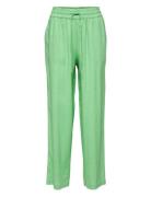 Slfviva-Gulia Hw Long Linen Pant Noos Bottoms Trousers Wide Leg Green Selected Femme