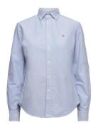 Classic Fit Oxford Shirt Tops Shirts Long-sleeved Blue Polo Ralph Lauren