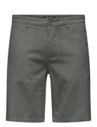 Onsmark 0011 Cotton Linen Shorts Noos Bottoms Shorts Chinos Shorts Grey ONLY & SONS