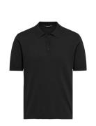 Onswyler Life Reg 14 Ss Polo Knit Noos Tops Knitwear Short Sleeve Knitted Polos Black ONLY & SONS