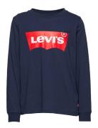 Levi's® Long Sleeve Graphic Tee Shirt Tops T-shirts Long-sleeved T-Skjorte Blue Levi's