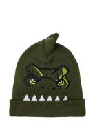 Nmmjovanni Jurassic Knit Hat Vde Accessories Headwear Hats Beanie Khaki Green Name It